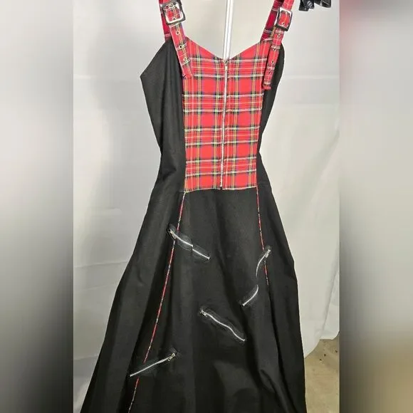 Y2K Deadstock Super Low Fat Hot Topic Whimsigoth Emo Maxi Dress, XL - Picture 3 of 8